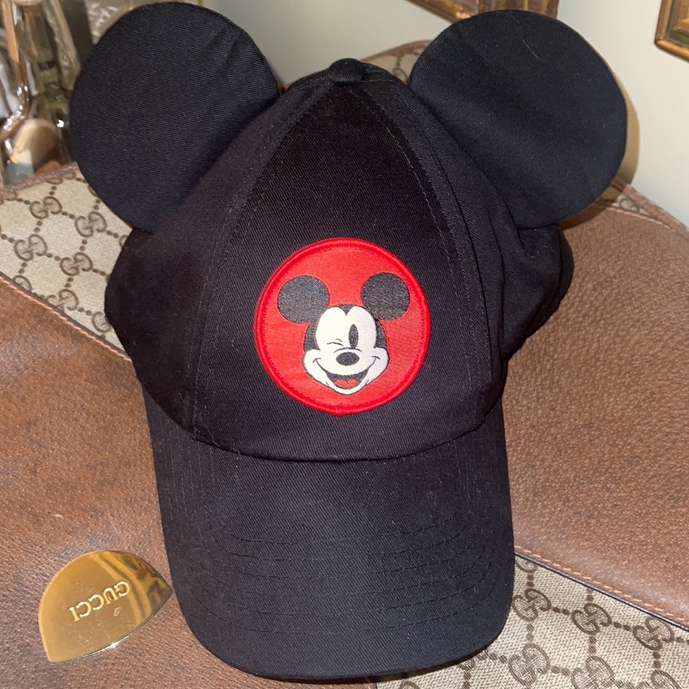 Mickey Mouse Adult Hat with ears Black & Red Disney Costume Halloween Ac…